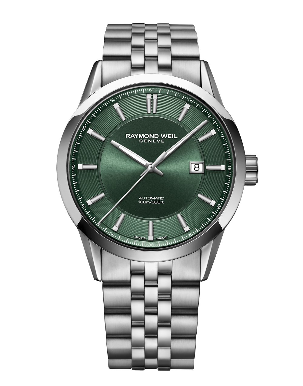 Dit is een horloge van het merk Raymond Weil gemaakt voor heren.
De specificaties zijn als volgt:
Kastmaat: 42 mm
Waterdichtheid: 10 ATM / 100 Meter / 330 Feet
Dit horloge heeft de volgende functies/eigenschappen:
Datumaanduiding