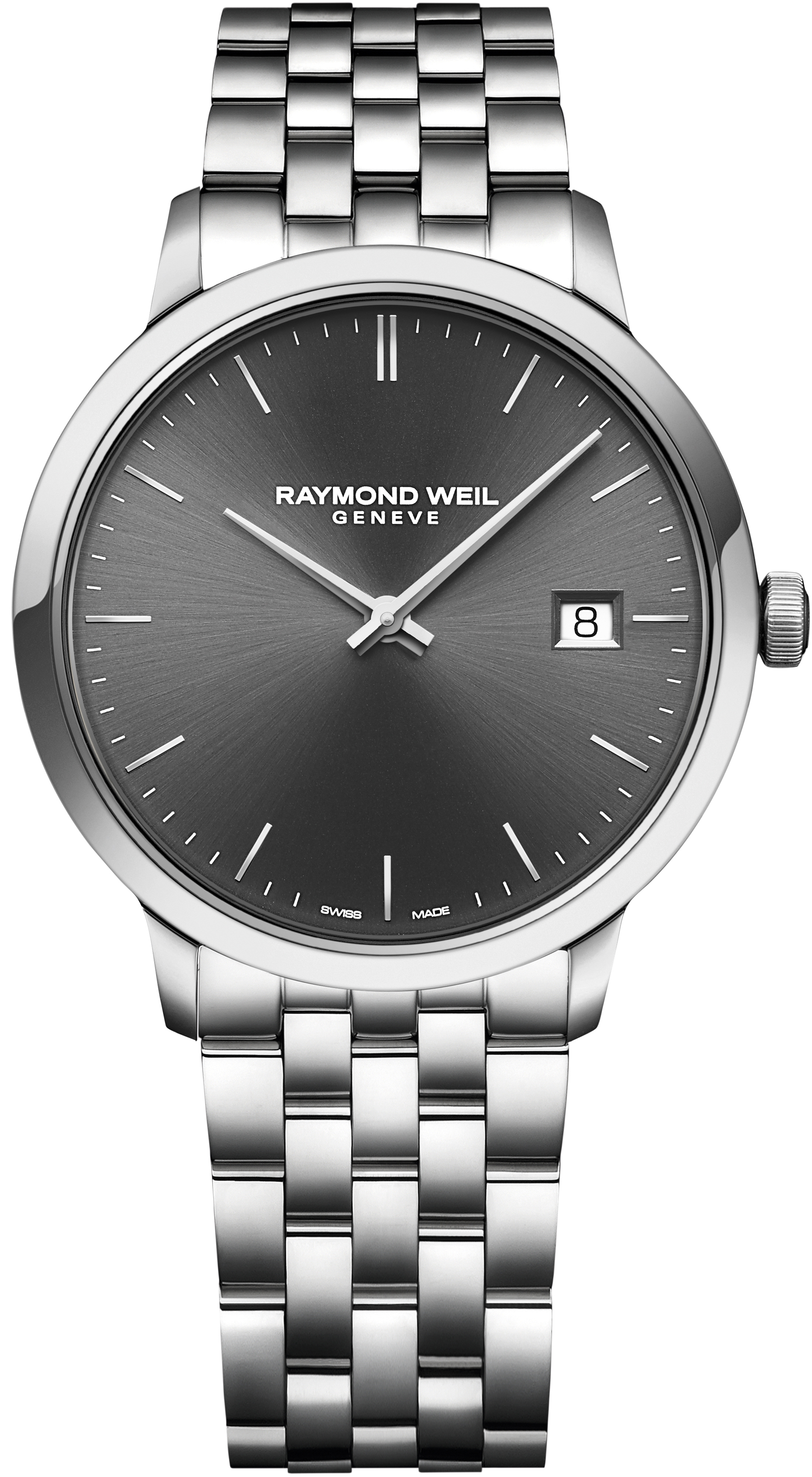 Dit is een horloge van het merk Raymond Weil gemaakt voor heren.
De specificaties zijn als volgt:
Kastmaat: 39 mm
Waterdichtheid: 5 ATM / 50 Meter / 165 Feet
Dit horloge heeft de volgende functies/eigenschappen:
Datumaanduiding