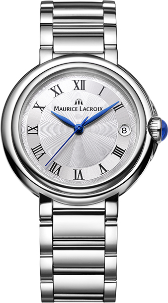 Dit is een horloge van het merk Maurice Lacroix gemaakt voor dames.
De specificaties zijn als volgt:
Kastmaat: 32 mm
Kastdikte: 9
Bandbreedte: 17
Waterdichtheid: 3 ATM / 30 Meter / 100 Feet
Dit horloge heeft de volgende functies/eigenschappen:
Datumaanduiding
