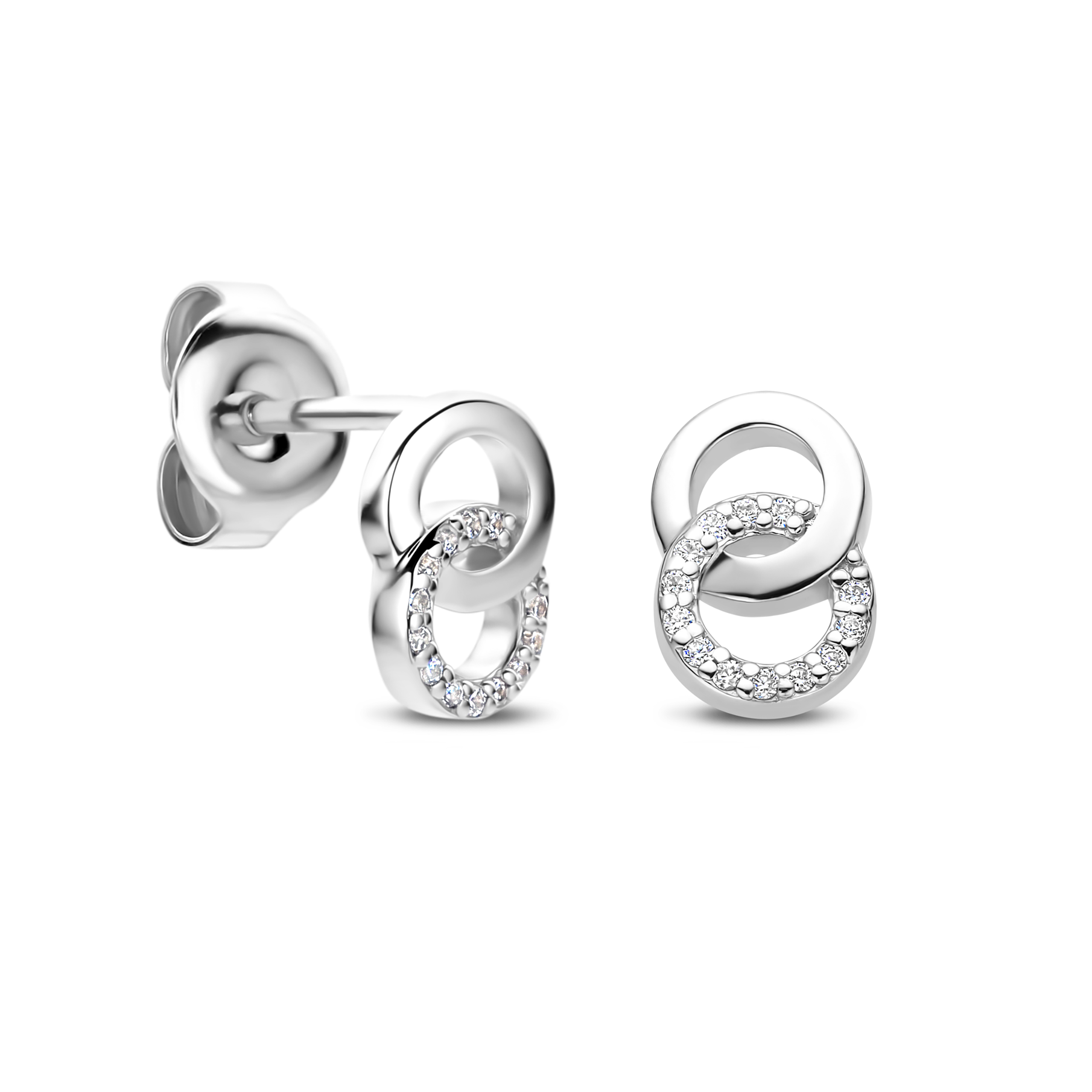 FJF Jewellery oorstekers zilver met zirkonia's FJF0030077SWH
combineer met het bijpassende collier en de bijpassende armband voor een complete look!