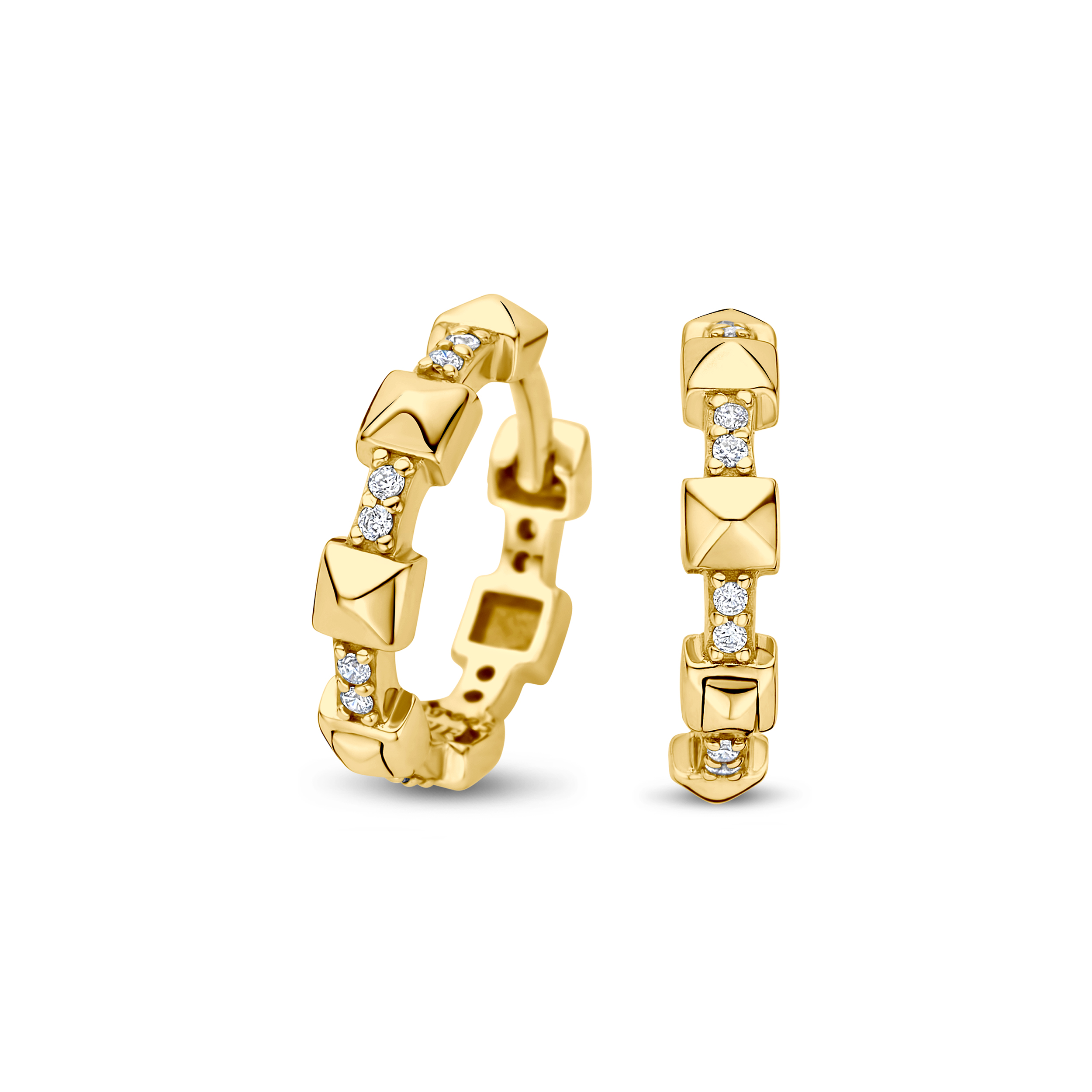 Dit zijn oorringen van het merk FJF Jewellery gemaakt voor dames.