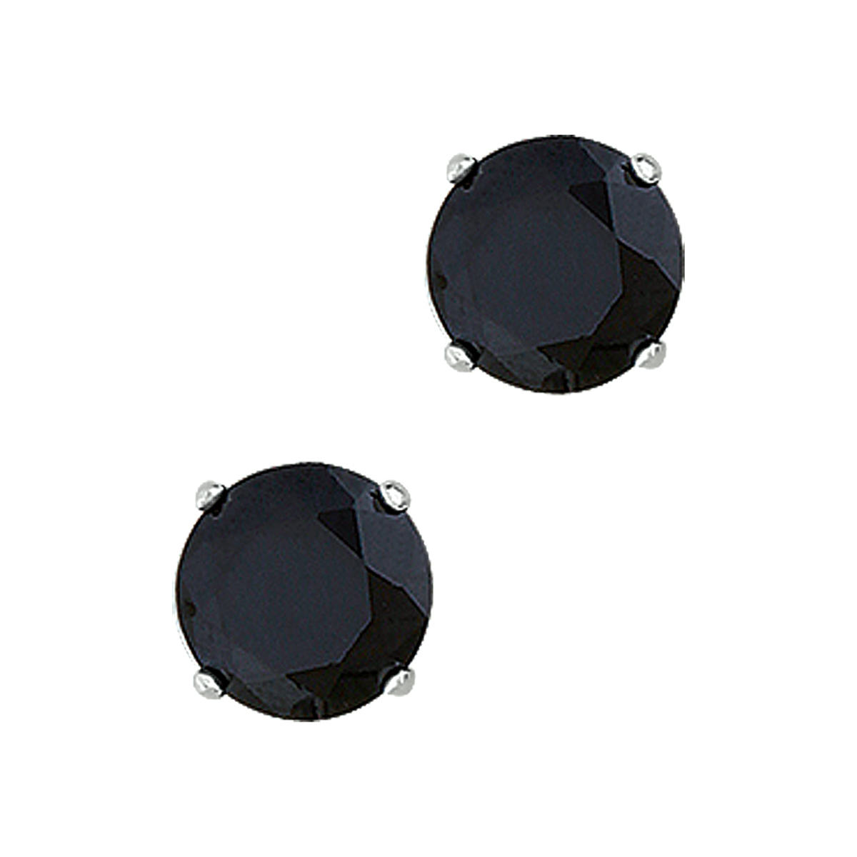 Deze chique zilveren oorknoppen met zwart zirkonia in een chaton zetting hebben een afmeting van 4 mm. Goed te comiberen met andere zilveren sieraden.