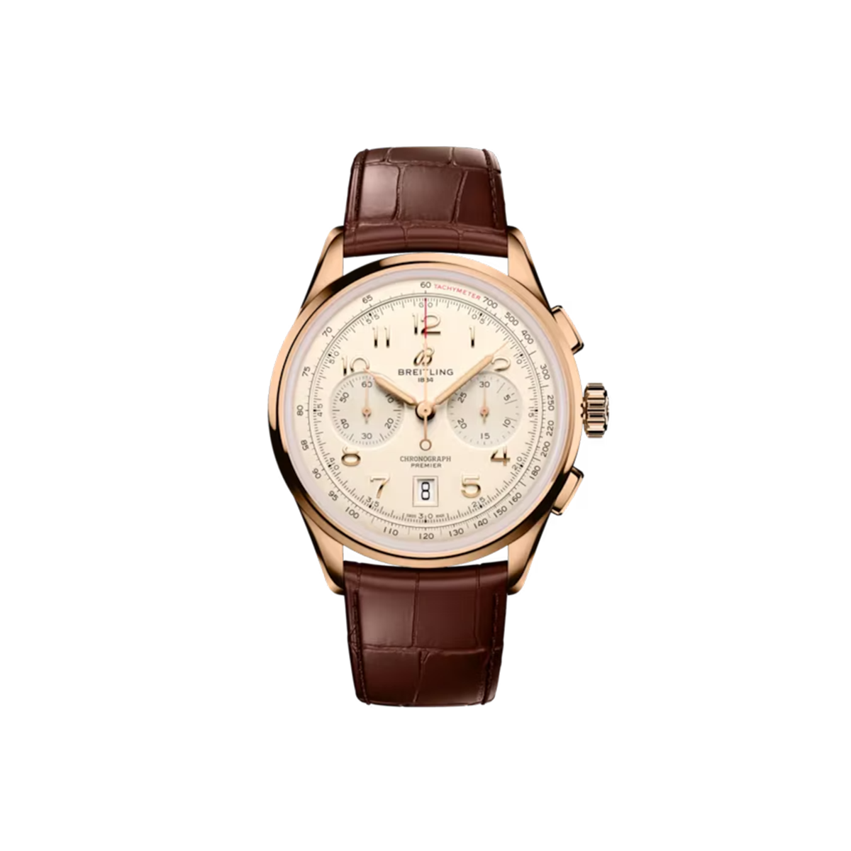 Dit Breitling horloge behoort tot de Breitling Premier collectie. 
Referentienummer: RB0145371G1P2
Caliber: Breitling 01 (Manufacture)
