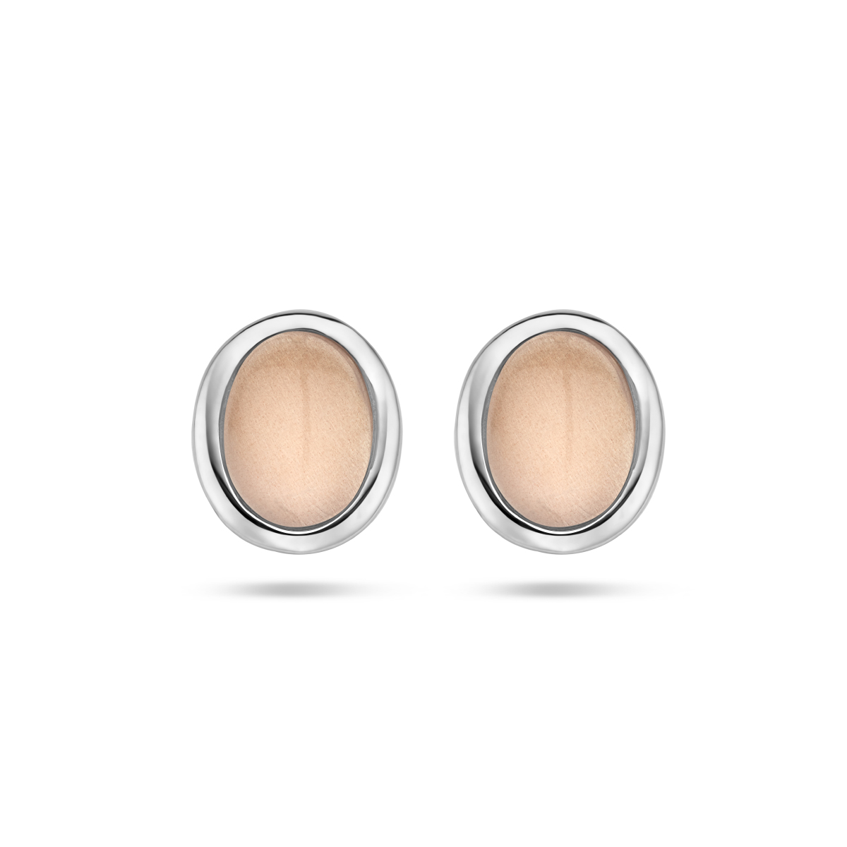 De Zilveren Oorknoppen zijn verfijnde sieraden met een ovale vorm, gemaakt van rhodiumgeplateerd materiaal en glanzende afwerking. Ze bevatten een bruine maansteen van 10x8 mm. Perfect voor dagelijks gebruik of speciale gelegenheden, deze elegante oorbellen voegen een vleugje verfijning toe aan elke outfit. 