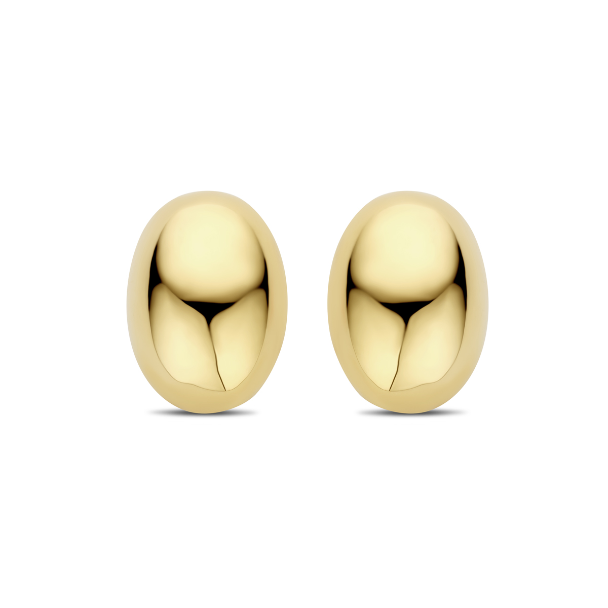 Verguld op 925 zilveren oorknoppen met een afmeting van 19,5x12,5mm. Geen garantie op plating.