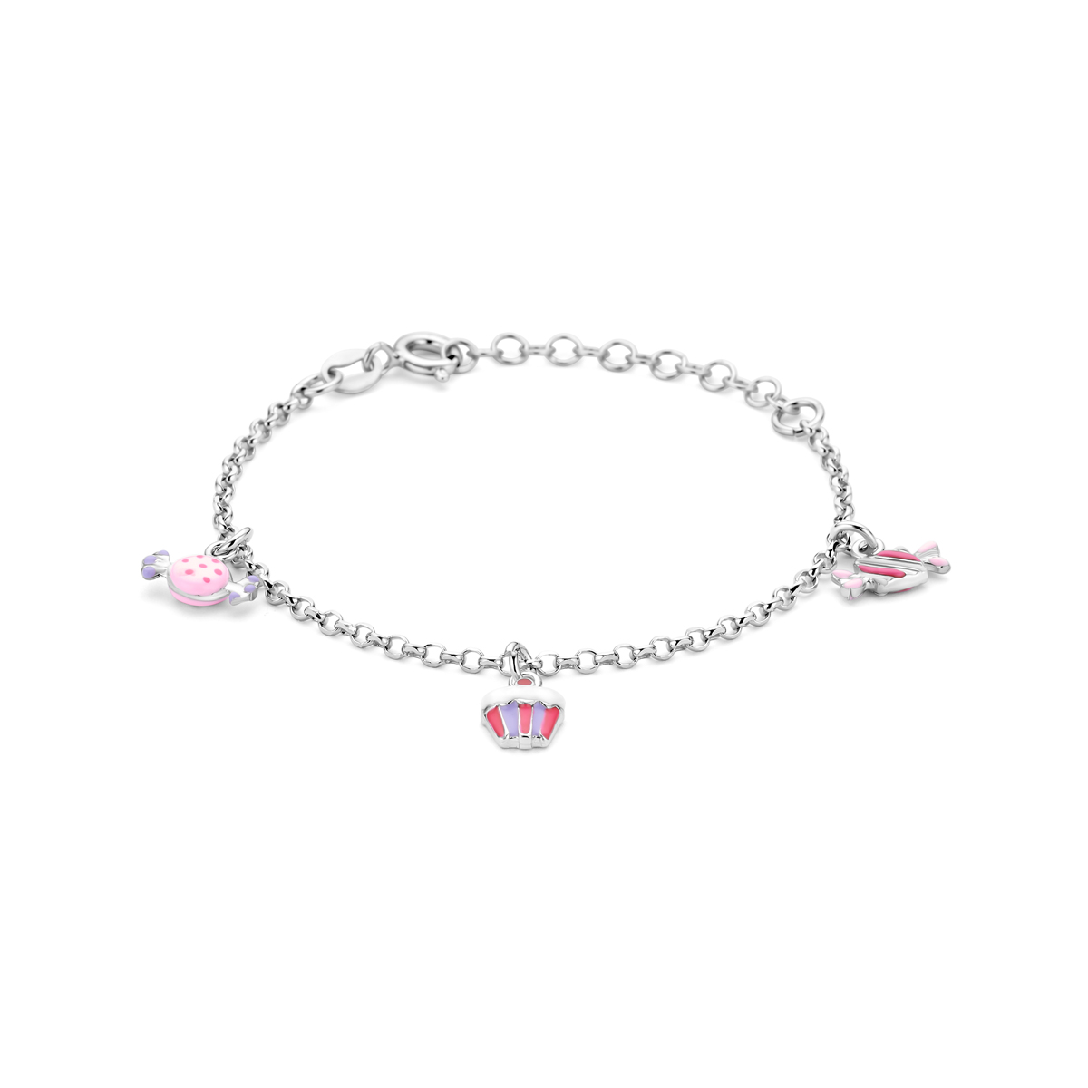 Gerhodineerd 925 zilveren armband met een draaglengte van 13cm en 3cm extensie. De armband heeft een schakelbreedte van 2.1mm.