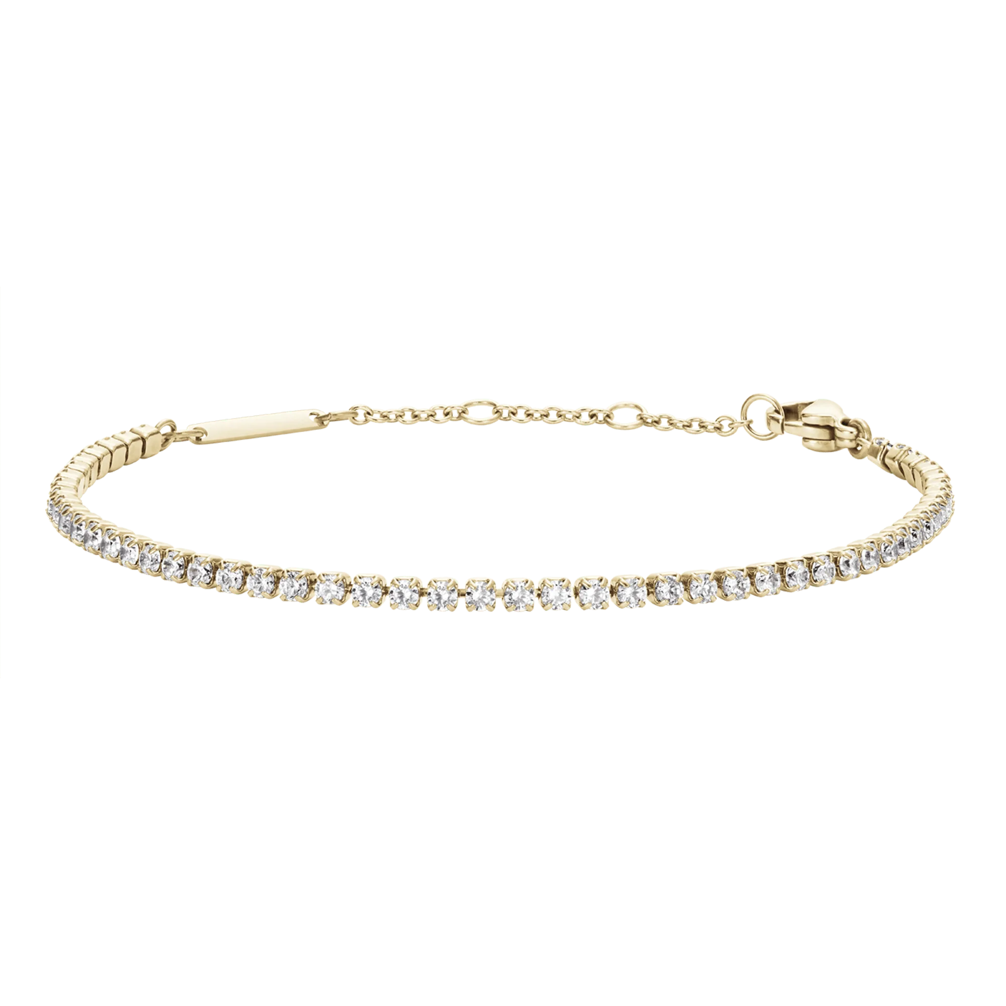 Accessoires dragen kan een lastige sport zijn, maar de gouden tennisarmband is altijd een schot in de roos. Comfortabel en chic, dit stralende sieraad helpt je de hele dag door, van 's ochtends vroeg tot 's avonds laat. Voor extra duurzaamheid is elk glinsterend kristal individueel gezet en stevig vastgezet. De ketting zelf is gemaakt van hoogwaardig 316L roestvrij staal en is voorzien van maatringen zodat hij altijd perfect past. De tennisarmband is ook een echte teamspeler, dus combineer hem met je favoriete Daniel Wellington horloge of armband.
Waterdichte sieraden
Onze sieraden zijn gemaakt om overal mee naartoe te nemen. Dankzij de hoogwaardige PVD-coating is elk sieraad waterbestendig, zweetbestendig en bestand tegen dagelijks gebruik &ndash; zonder zijn glans te verliezen.