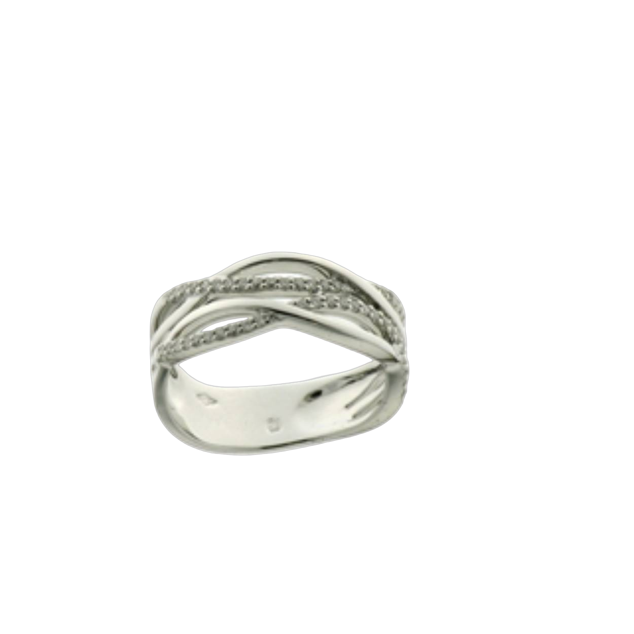 Naiomy Ring wit goud 18k briljant