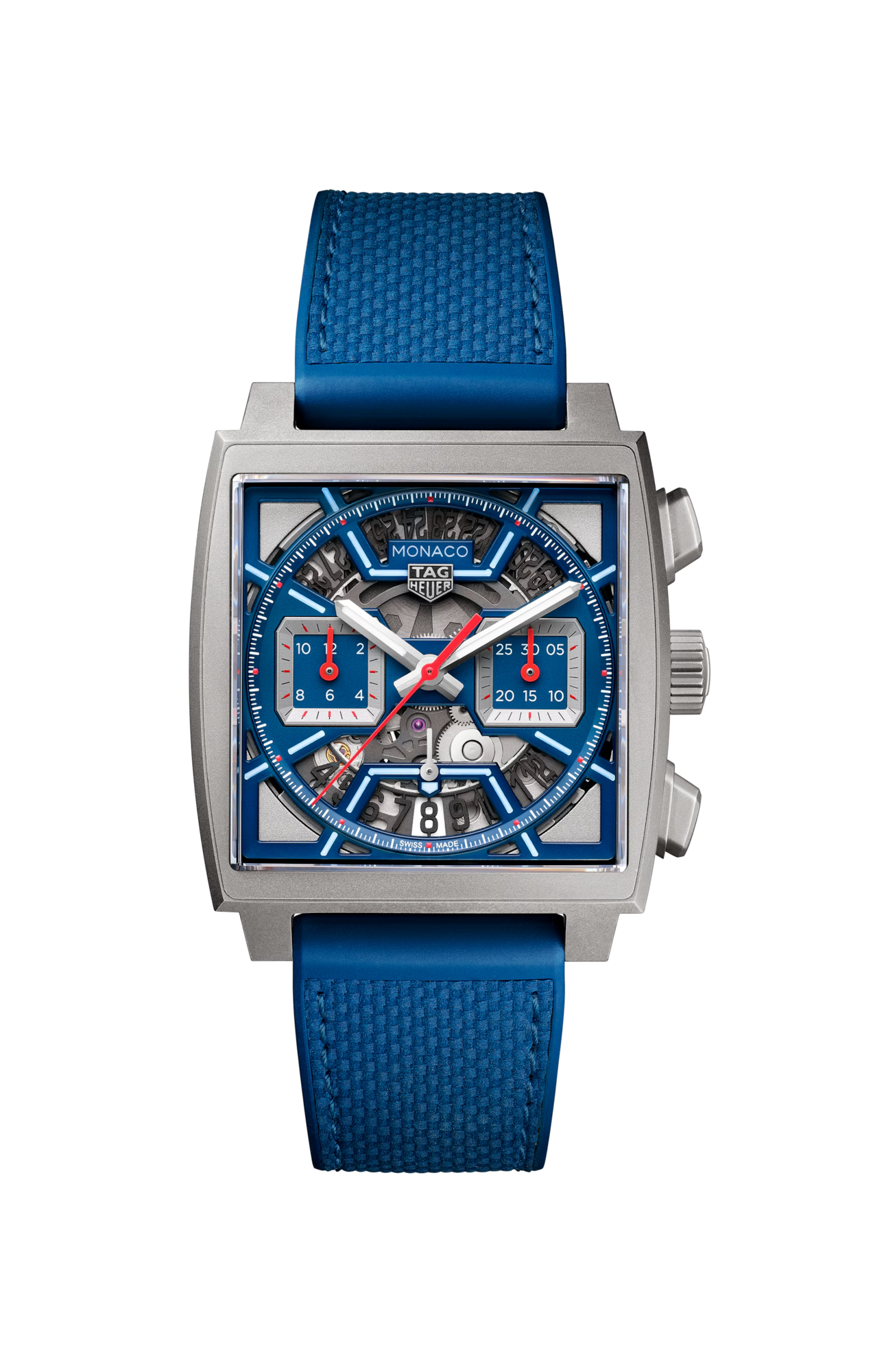 Dit TAG Heuer horloge behoort tot de TAG Heuer Monaco collectie. 
Referentienummer: CBL2182.FT6235
Caliber: TH20-00
