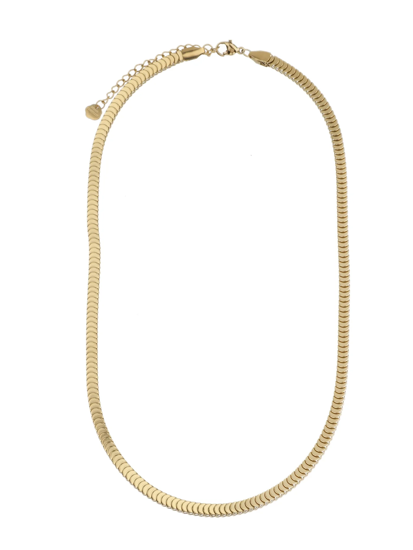 Rose & Camellia Collier modelnummer 1700012710506, is een vergulde edelstalen ketting die elegantie en stijl uitstraalt. Deze prachtige halsketting, ontworpen om te schitteren bij elke gelegenheid, kan het beste worden gedragen met een eenvoudige top of jurk, zodat de schoonheid van het sieraad volledig tot zijn recht komt. Perfect voor zowel dagelijks gebruik als speciale gelegenheden.