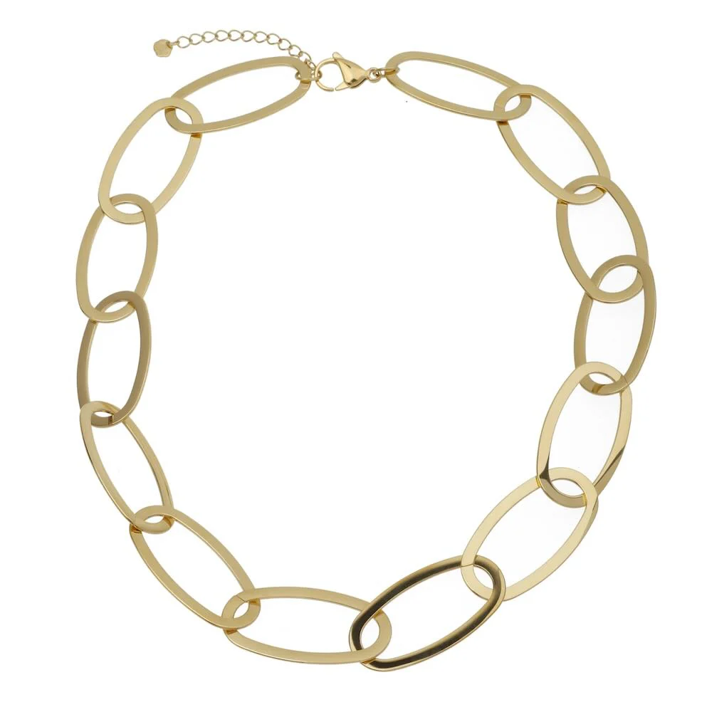De Rose & Camellia Collier edelstaal verguld 55+5cm, modelnummer 1700011914509, is een elegante ketting van verguld edelstaal. Met een lengte van 55+5 cm past hij perfect bij allerlei gelegenheden. Draag deze tijdloze ketting op een stijlvolle blouse of jurk voor een chique uitstraling. Ideaal voor zowel dagelijks gebruik als speciale gelegenheden.