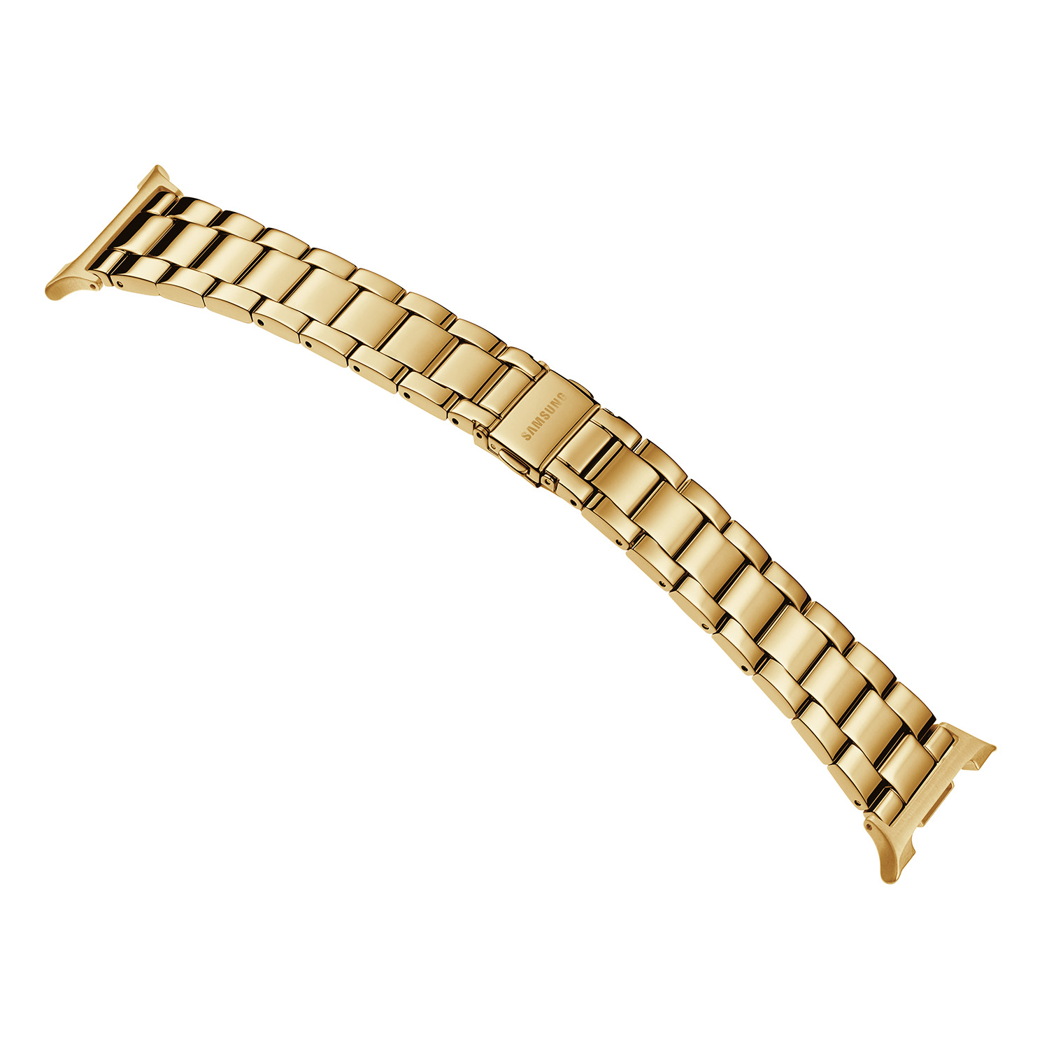 Dit is een goudkleurige horlogeband van het merk Samsung uit de serie Galaxy Watch 8