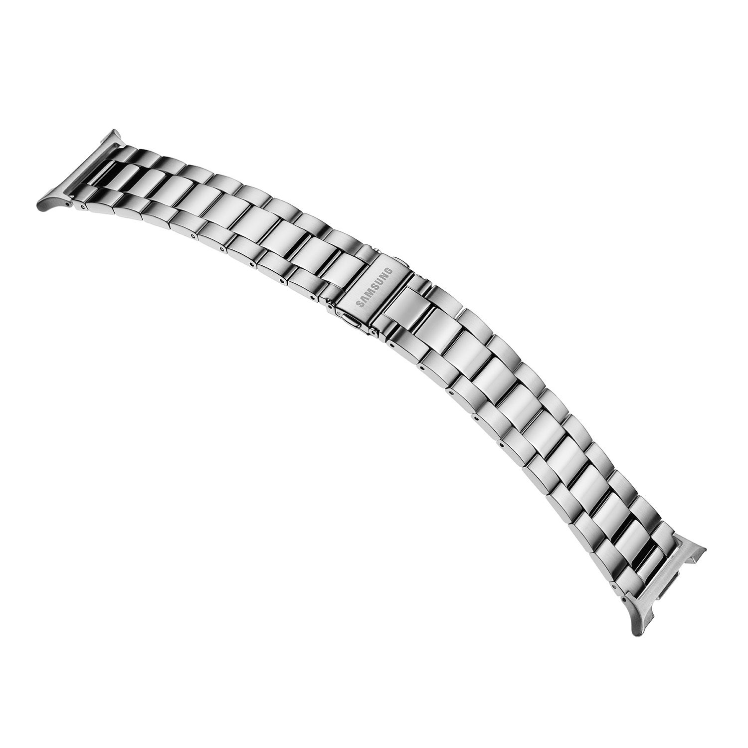 Dit is een zilverkleurige horlogeband van het merk Samsung uit de serie Galaxy Watch 8