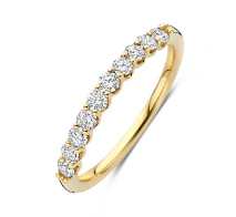 BLUSH GEELGOUDEN RING LABGROWN DIAMANT 