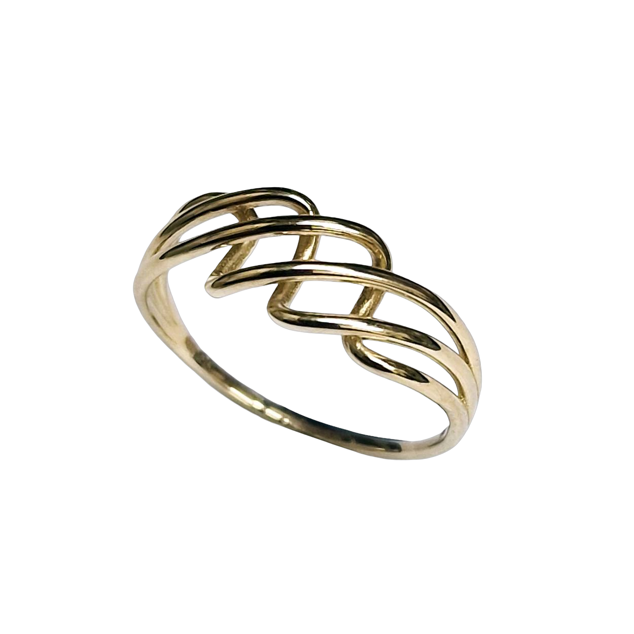 Open gewerkte damesring 