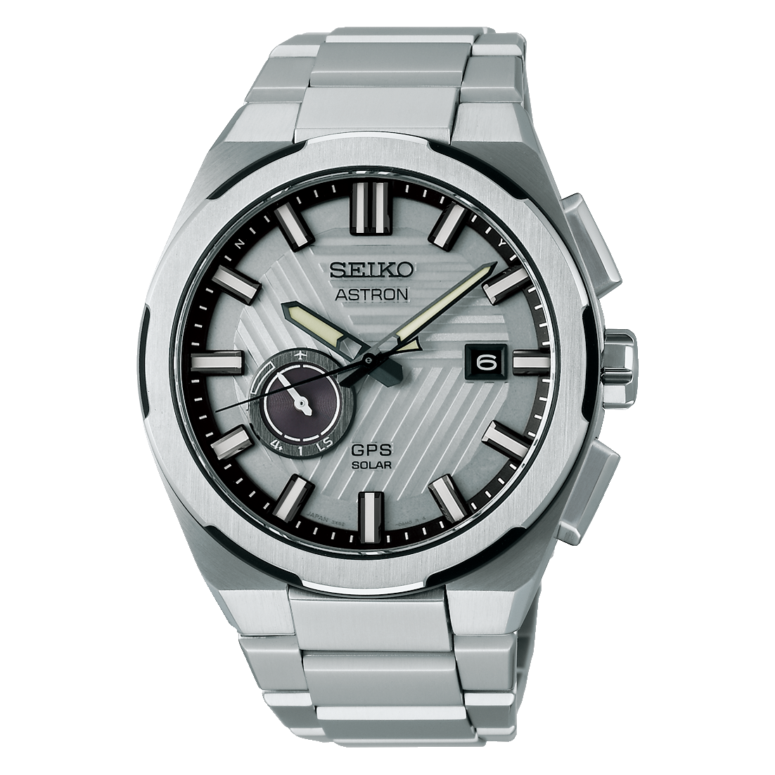 De Seiko Astron Limited SSJ037J1 combineert geavanceerde technologie met stijlvol design. Belangrijke kenmerken zijn GPS-synchronisatie, een duurzame roestvrijstalen behuizing, en zonne-energie. Draag deze exclusieve horloge tijdens formele gelegenheden of zakelijke bijeenkomsten voor een verfijnde uitstraling. Gelimiteerd exemplaar van 1500 stuks
Kalibernummer: 3X62
Type uurwerk: GPS Solar
Nauwkeurigheid: ±15 seconden per maand (zonder ontvangst van een GPS-signaal en temperatuur tussen 5 °C en 35 °C)
Duur: Werkt ongeveer 6 maanden (indien volledig opgeladen), Power save: ongeveer 2 jaar
Waterdichtheid: 100m WR
Materiaal van de kast: Titanium (super hard coating)
Afmeting kast: Thickness:12.0mm, Diameter:42.0mm, Lug-to-lug:47.9mm
Materiaal van het glas: Saffier
Functies:
Preventiefunctie bij overladen
Power save functie
Perpetual Calendar tot 28 februari 2100
Weergave energiereserve
Weergave status satellietverbinding
Weergave ontvangstresultaat
Functie om de ontvangst van GPS-signalen te voorkomen (vliegtuigmodus)
Automatic hand position alignment functie
Datumweergave