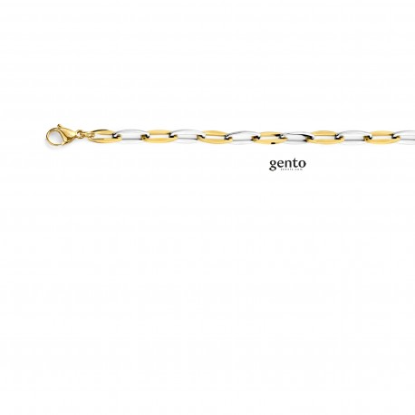 Armband bicolor staal gento jewels