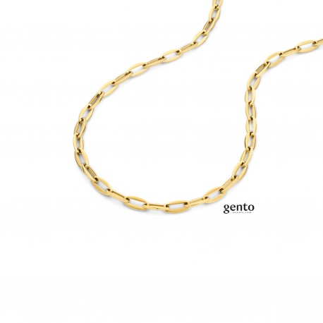 Stalen ketting pvd geel gento collectie