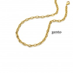 Stalen PVD geel ketting 