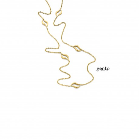 Ketting staal PVD geel 