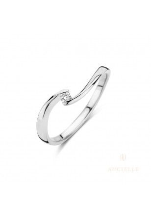 Auciele ring wit goud 18k briljant