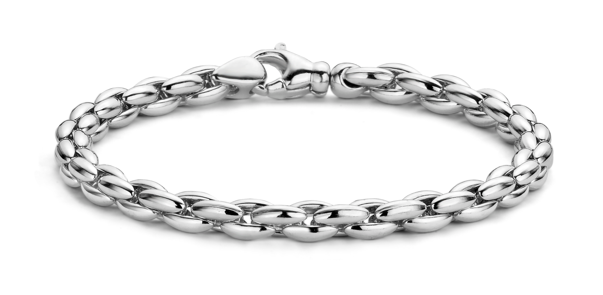 zilveren RdL armband, fantasie 19cm