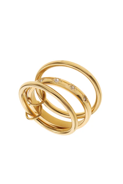 De Rose & Camellia Ring edelstaal verguld, modelnummer 4900013105999mt18, is een prachtige vergulde ring.  Combineer deze elegante ring met andere gouden sieraden voor een verfijnde look, perfect voor elke gelegenheid. Voeg een vleugje luxe toe aan je dagelijkse stijl!