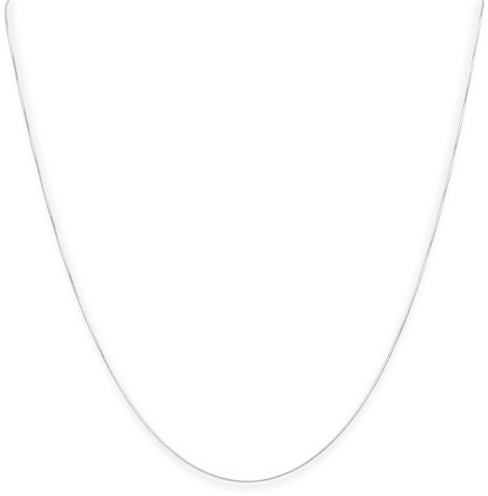 witgouden collier, slang 0.7mm 45cm