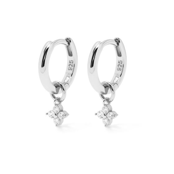 Karma oorringen zirkonia VIOLA | zilver | A185S