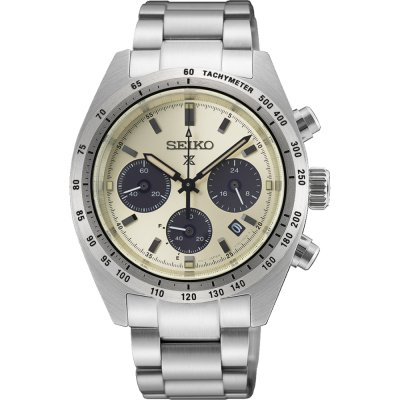 De Seiko Land SSC959P1 Prospex Speedtimer, modelnummer 4954628257321, is een geavanceerd polshorloge. Het beschikt over een solar chronograaf, draaibare bezel en lichtgevende wijzers. Dit horloge is stijlvol en functioneel, ideaal voor dagelijks gebruik of buitenavonturen. Draag het om de pols bij zowel casual als formele gelegenheden voor een tijdloze look.