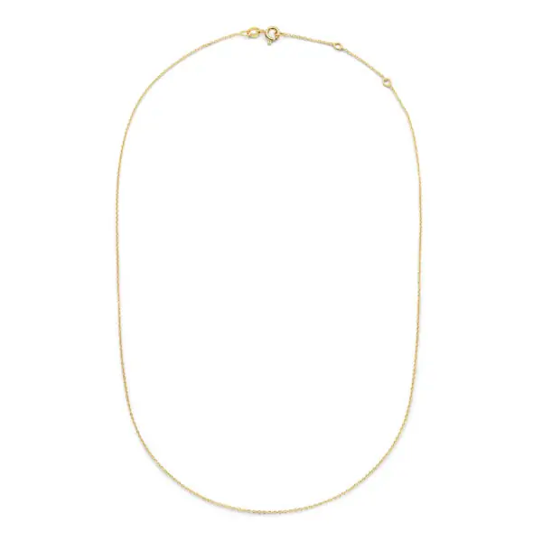 De Minioro Ketting van 1,0 mm, modelnummer 11006, is een elegante gouden ketting. Met een lengte van 450 mm en een subtiele dikte van 1,0 mm, straalt deze halsketting verfijning uit. Perfect te dragen als dagelijks accessoire of als subtiele aanvulling op een avondoutfit. Past naadloos bij zowel casual als formele stijlen.