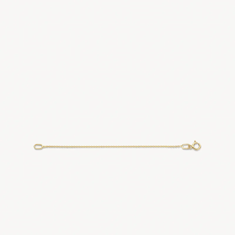 Dit 14k geelgouden verlengingsstukje past op onze geelgouden colliers. Het verlengt een collier met 8 cm. Hierdoor worden de kettingen 50 cm