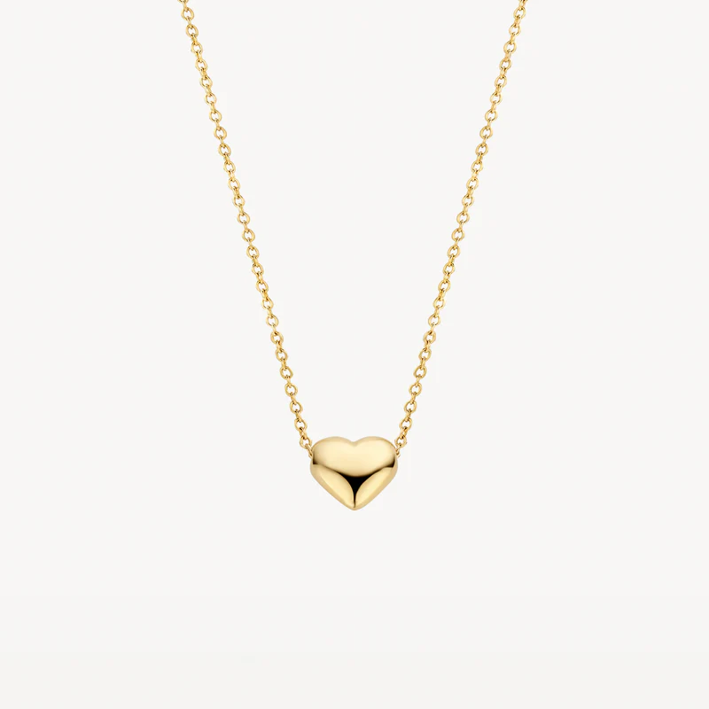 Het prachtige hart aan dit 14k geelgouden collier maakt dit sieraad het ultieme cadeau voor een geliefd persoon. Het hartje heeft een doorsnede van 0.9 mm en het collier met subtiele ronde schakels is 42 cm lang.

Type goud: 14k Geel goud
Type Schakel: Anker schakel
Sluiting: Veerringsluiting
Grootte hanger: 5.7 mm
Diameter: 0.9 mm
Lengte collier: 42 cm