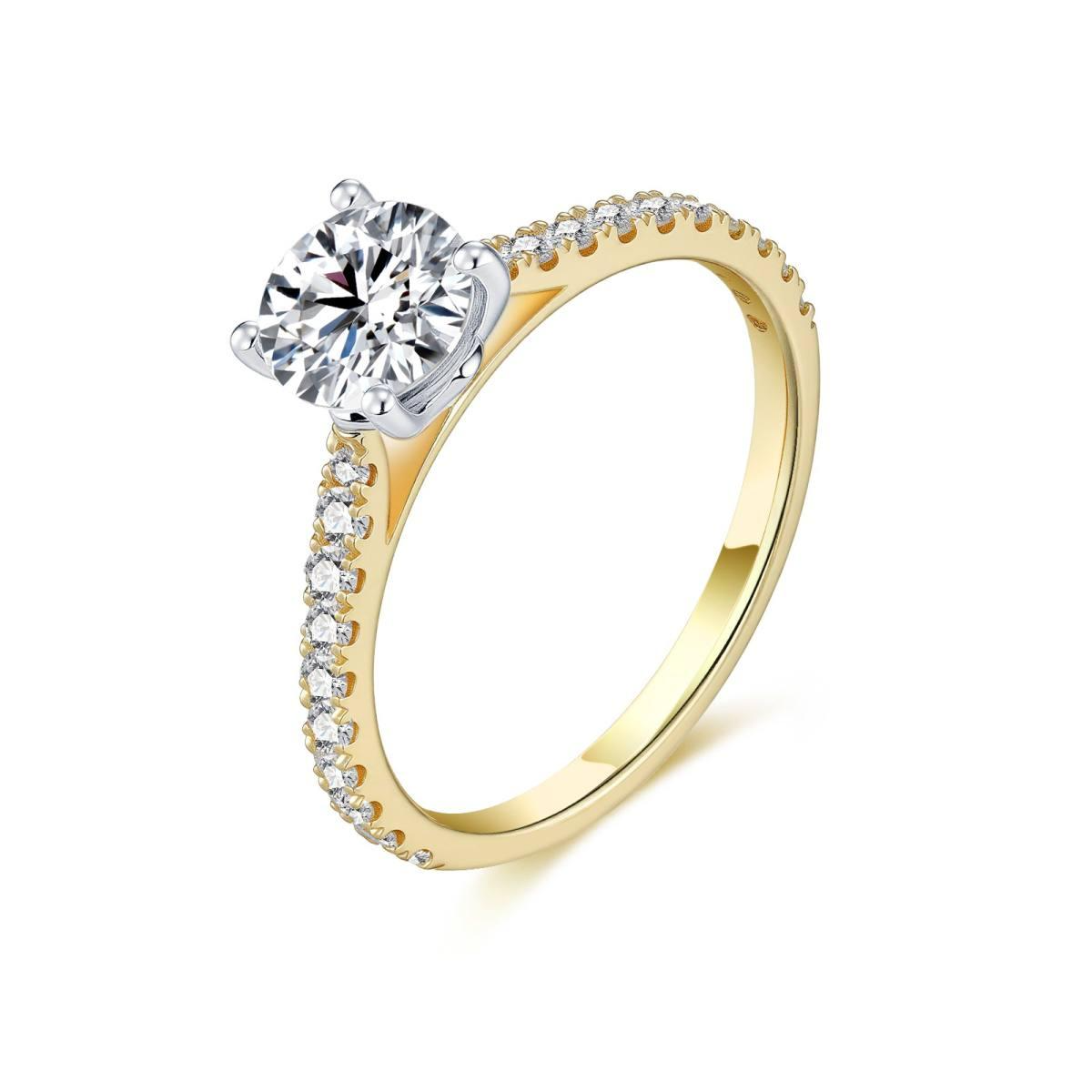 solitaire ring | 2 mm | 1.00+0.29 CT | F/VS