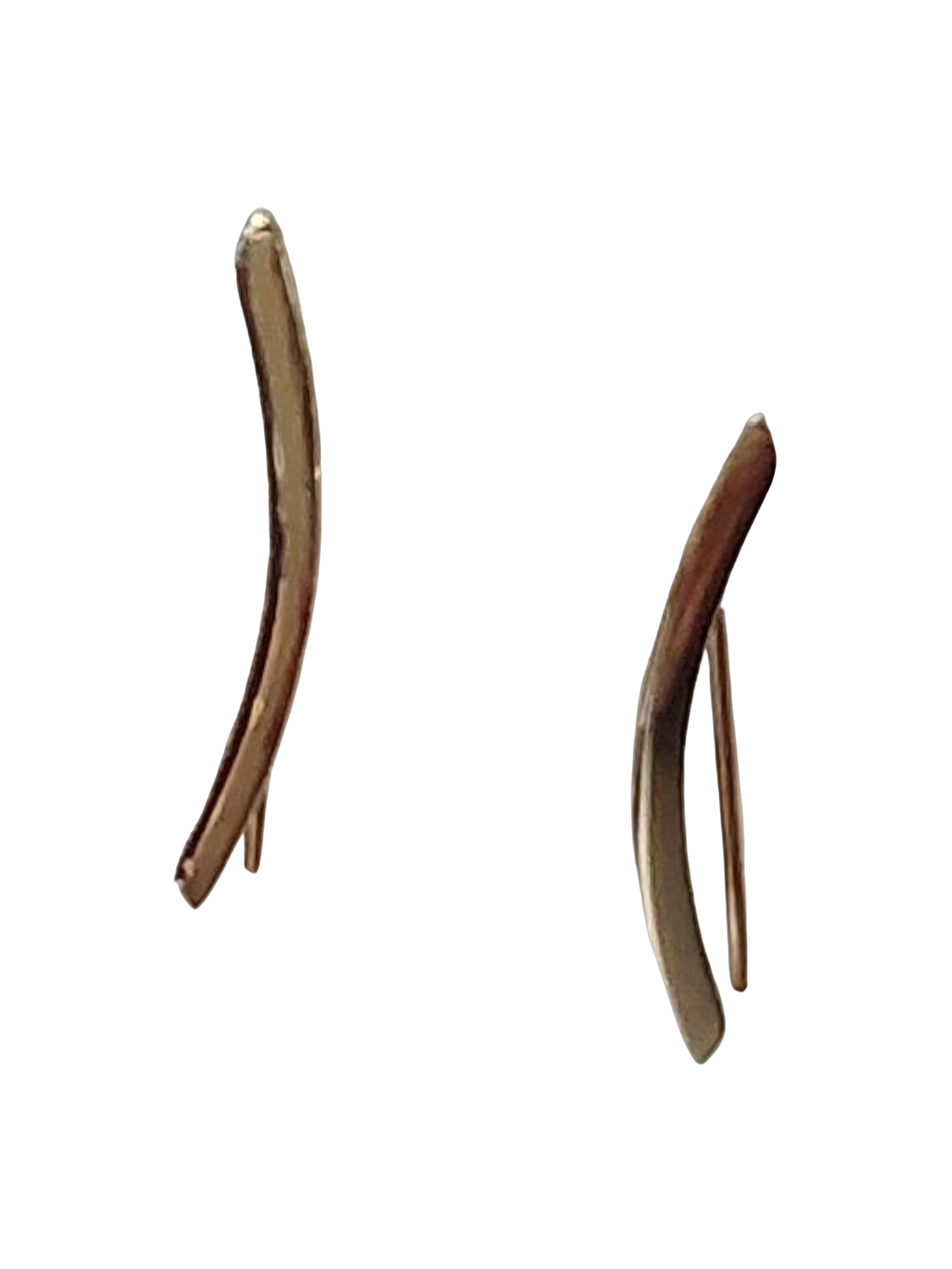 14kt gouden oorstekers staafjes