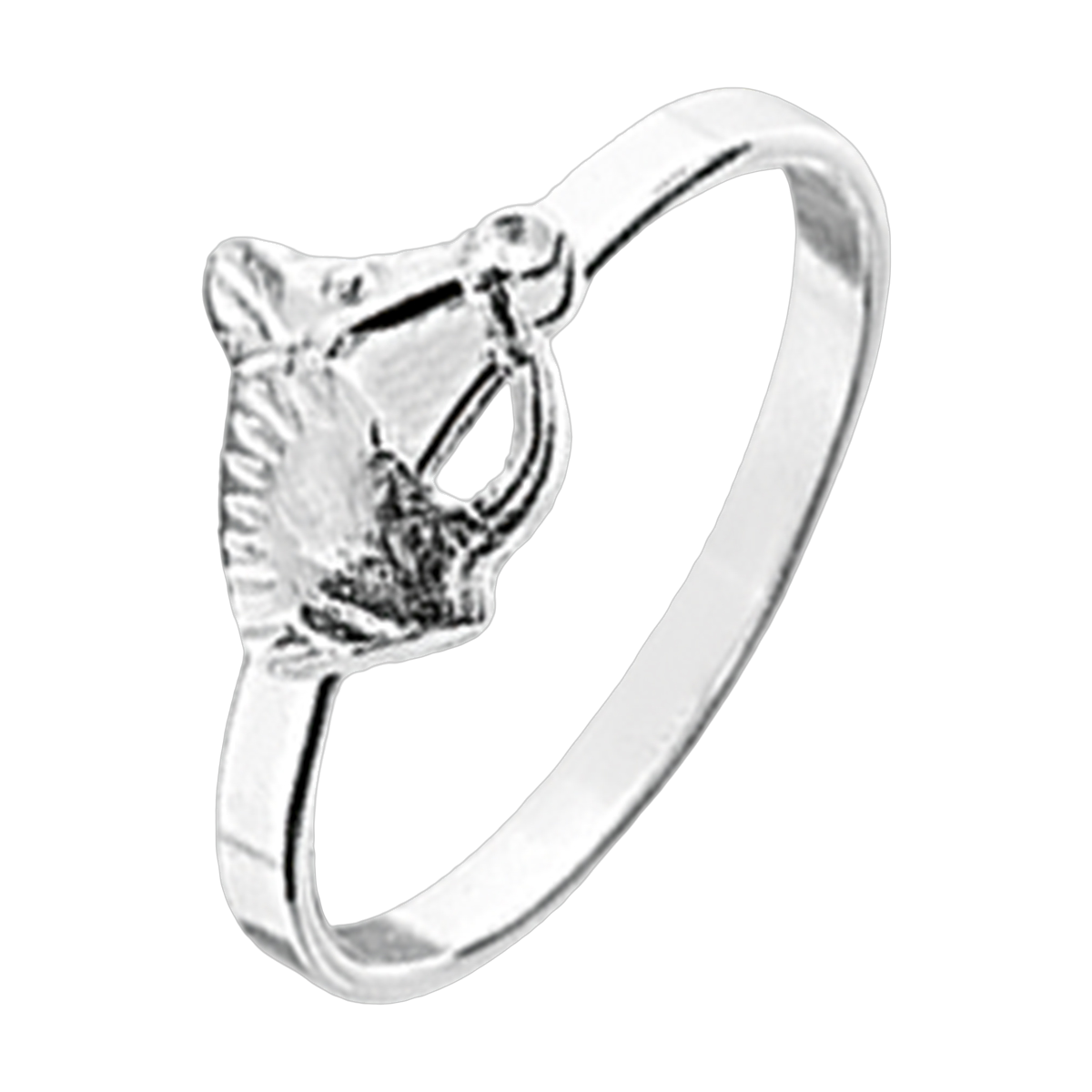Zilveren Ring paard