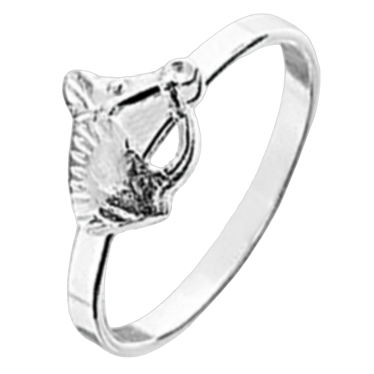 zilveren Ring paard