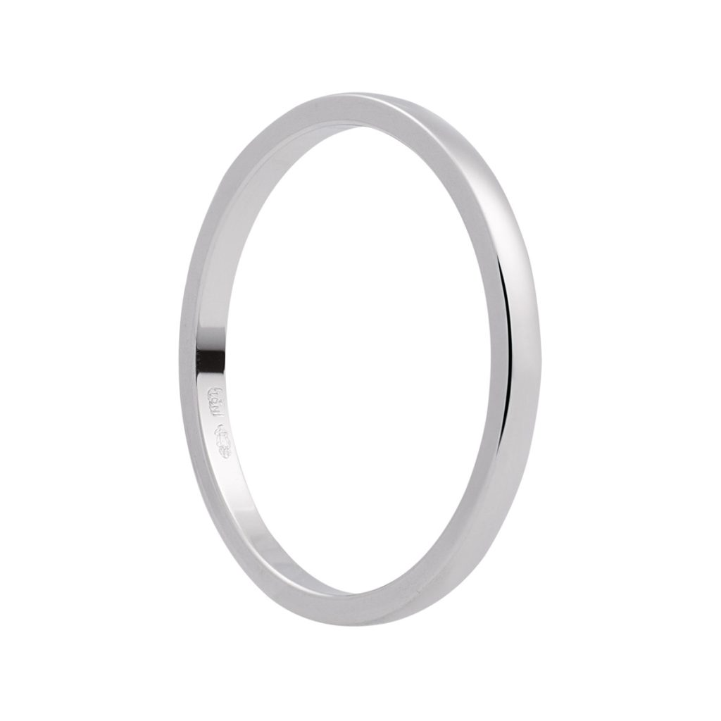 Eclat 14krt witgouden ring