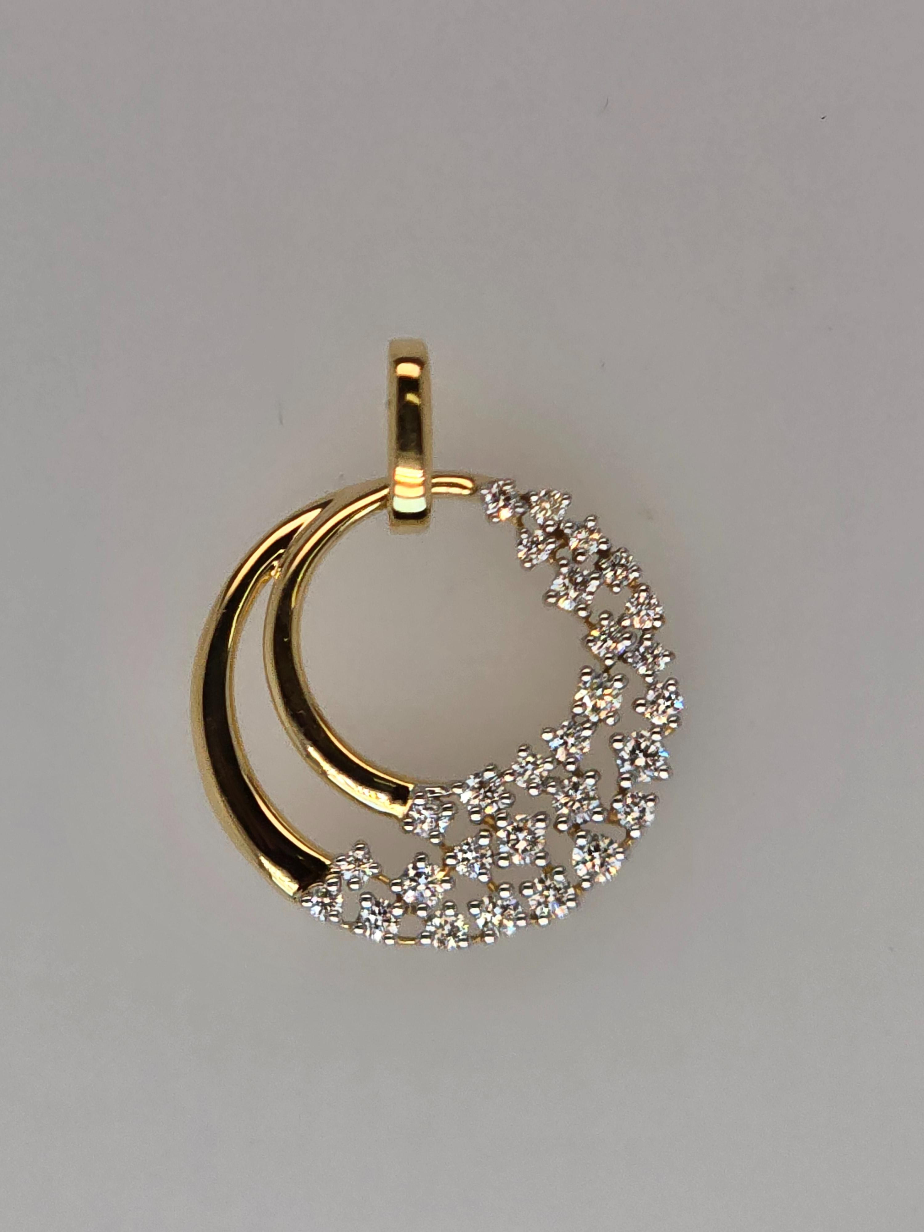 Hanger in goud 18kt met diamanten