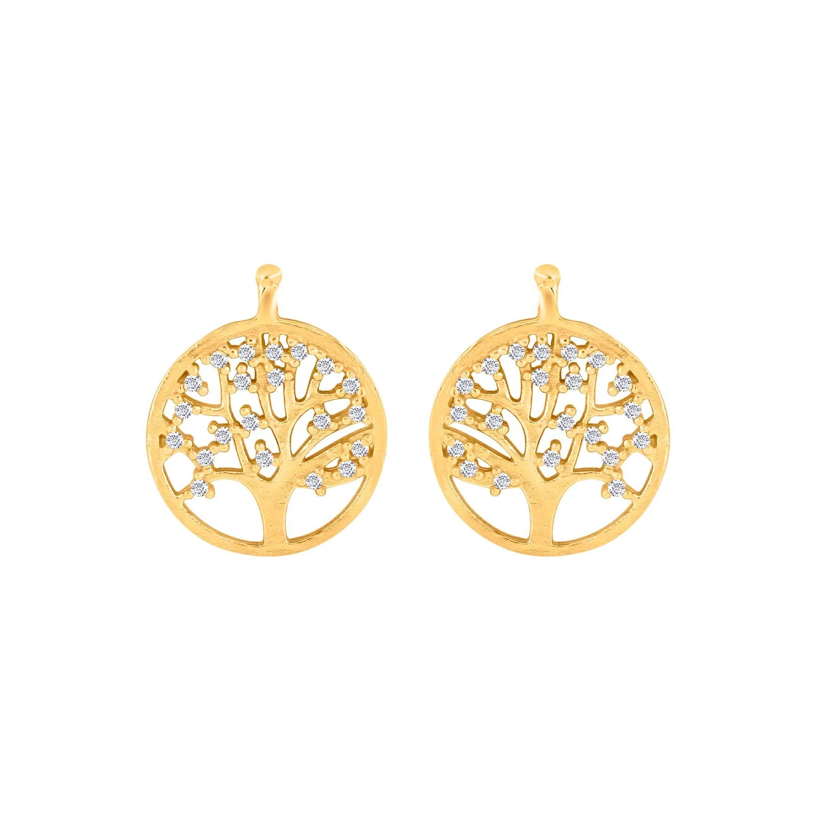 Der System-Anh&auml;nger Lebensbaum  ist ein elegantes Schmuckst&uuml;ck. Gefertigt aus vergoldetem Material, kombiniert es die Sch&ouml;nheit von Anh&auml;ngern und Ohrringen. Perfekt f&uuml;r einen stilvollen Auftritt. Tragen Sie es zu besonderen Anl&auml;ssen oder verleihen Sie Ihrem Alltagslook einen Hauch von Glamour. Ideal in Kombination mit passender Kleidung oder Accessoires.