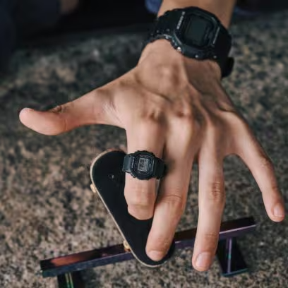 Casio g shock ring rubberen band zwart