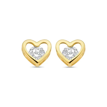 Gouden hartjes oorstekers 