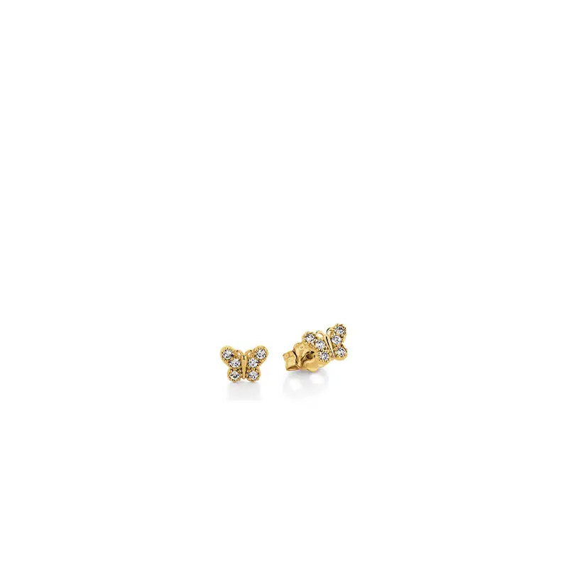 De PALIDO Geel gouden oorstekers zijn elegante oorbellen, verfraaid met sprankelende zirconia. Deze geelgouden oorstekers stralen verfijning uit en zijn perfect voor zowel dagelijks gebruik als speciale gelegenheden. 