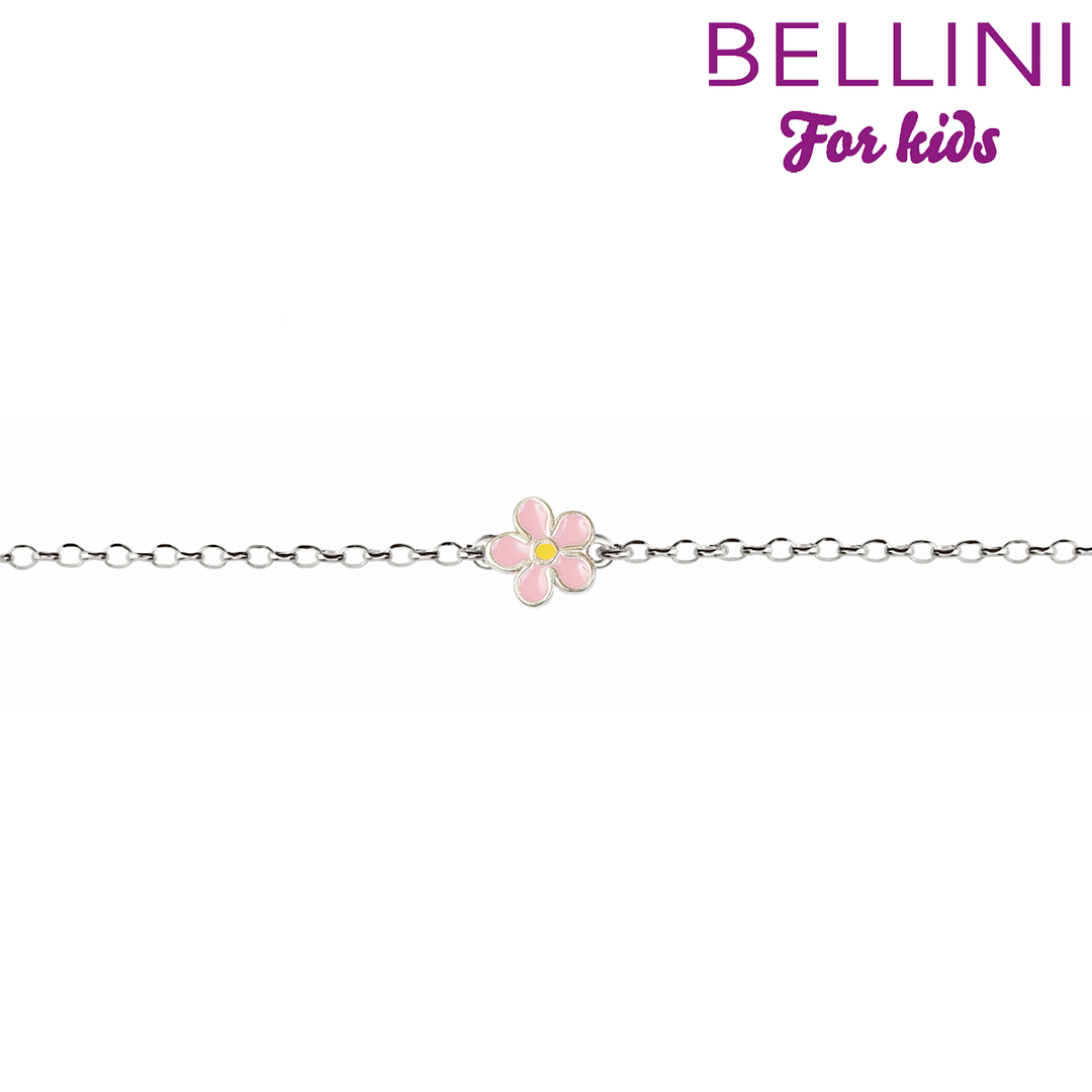 Bellini zilver armband bloem 11+2