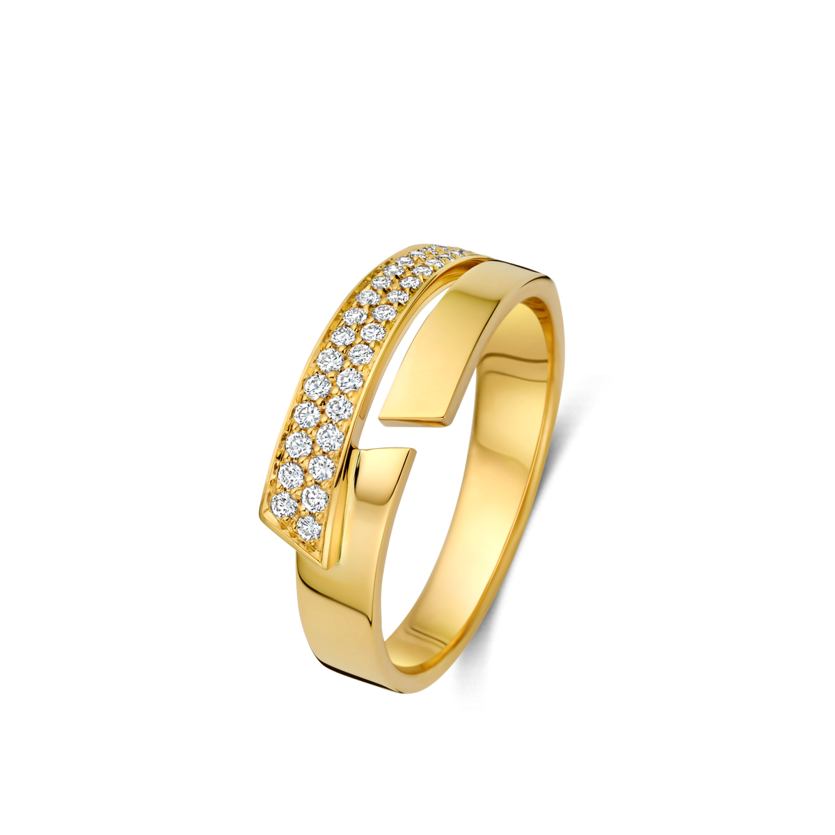 Naiomy ring goud 18k gezet mey briljant