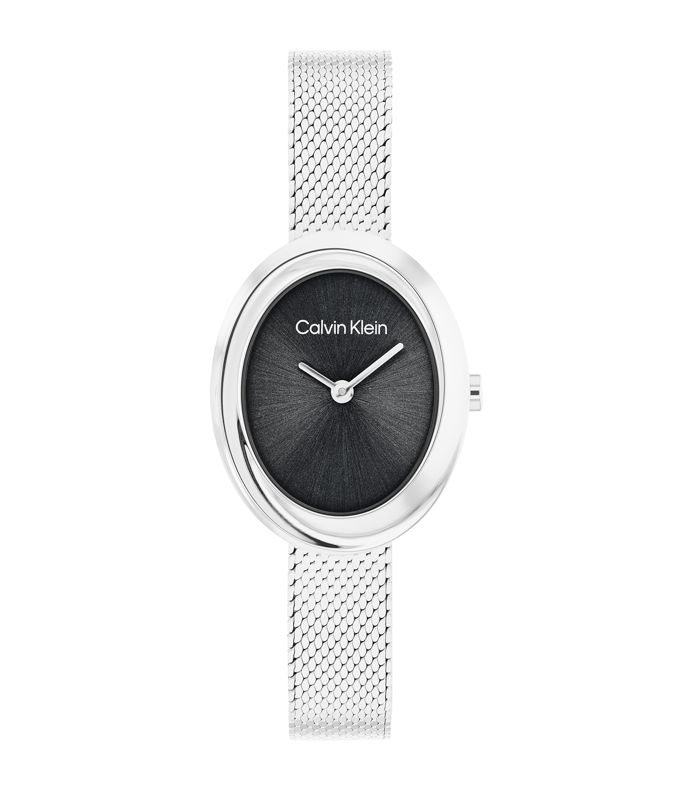 Het Calvin Klein Dames Horloge model 25100151 is een stijlvol polshorloge met een zilverkleurige roestvrijstalen kast en Milanese mesh band. Het beschikt over analoog quartz uurwerk, zwarte wijzerplaat, en heeft geen datumaanduiding. Met zijn waterbestendigheidsniveau van 3 is het perfect voor dagelijks gebruik.