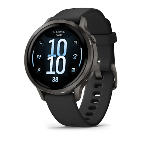 Met de Garmin Venu 4 zwart 41 mm weet je meer over je gezondheid en krijg je tips voor het verbeteren van je levensstijl. Je krijgt bijvoorbeeld inzicht in je dagelijkse beweging, stressniveau en slaap. Al deze informatie vind je in de Garmin Connect app. Je workouts houd je ook nauwlettend bij. Dankzij de Garmin Coach functie maak je persoonlijke trainingsplannen en krijg je tips voor trainingen op basis van je fitheid. De handige zaklamp gebruik je als je in het donker iets kwijt bent of als je extra zichtbaar wil zijn tijdens het hardlopen. Je ziet al je smartphonemeldingen op dit horloge en je belt er ook mee. Je luistert naar je favoriete muziek, ook als je je smartphone niet bij je hebt. Je moet dan wel je draadloze oordopjes verbinden met het horloge. De batterij gaat bij gemiddeld gebruik tot 10 dagen mee.