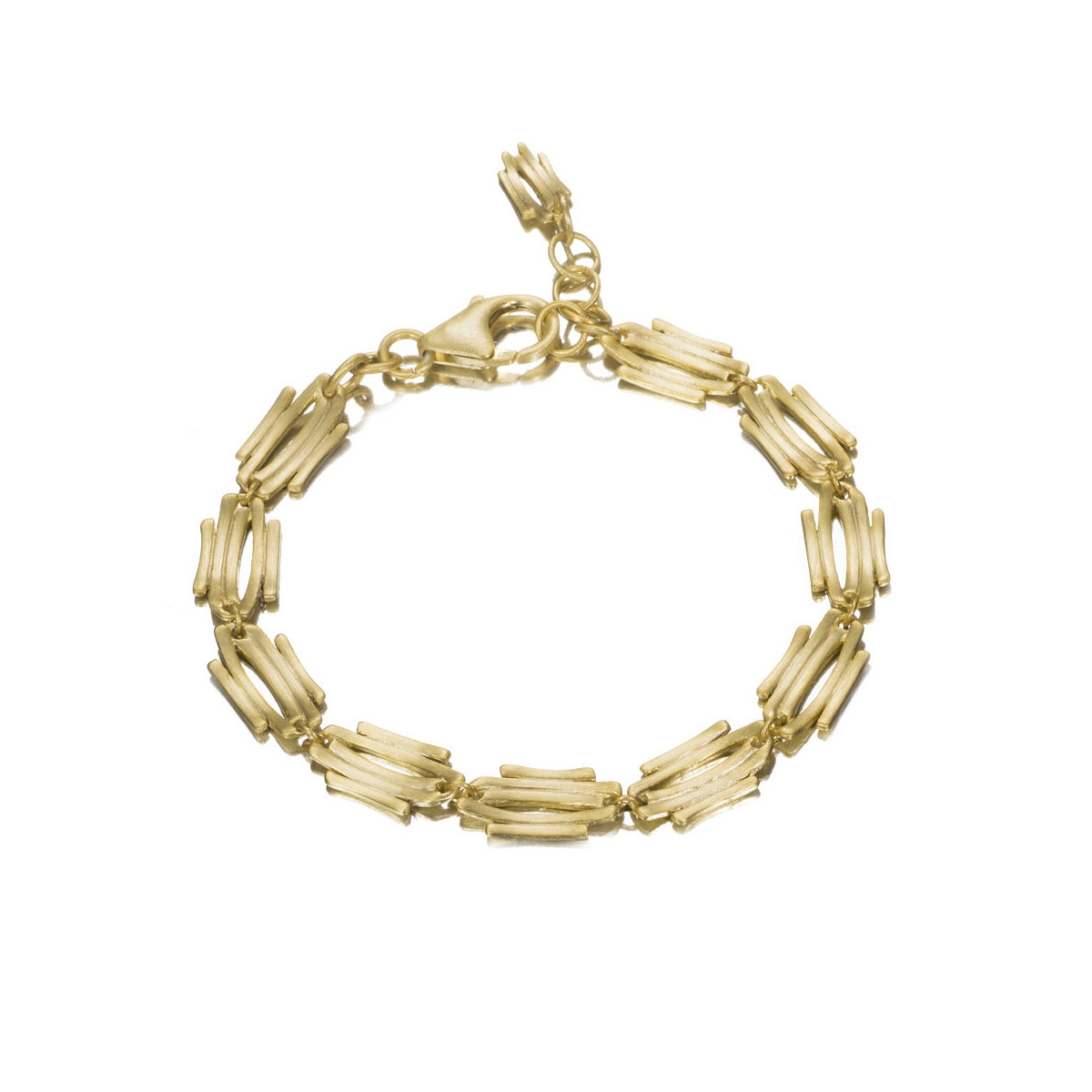Jorge Revilla armband fantasie 18 krt. goldplated 18.5 +2 CM