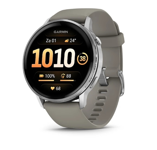 Met de Garmin Venu 4 45 mm weet je meer over je gezondheid en krijg je tips voor het verbeteren van je levensstijl. Je krijgt bijvoorbeeld inzicht in je dagelijkse beweging, stressniveau en slaap. Al deze informatie vind je in de Garmin Connect app. Je workouts houd je ook nauwlettend bij. Dankzij de Garmin Coach functie maak je persoonlijke trainingsplannen en krijg je tips voor trainingen op basis van je fitheid. De handige zaklamp gebruik je als je in het donker iets kwijt bent of als je extra zichtbaar wil zijn tijdens het hardlopen. Je ziet al je smartphonemeldingen op dit horloge en je belt er ook mee. Je luistert naar je favoriete muziek, ook als je je smartphone niet bij je hebt. Je moet dan wel je draadloze oordopjes verbinden met het horloge. De batterij gaat bij gemiddeld gebruik tot 10 dagen mee.