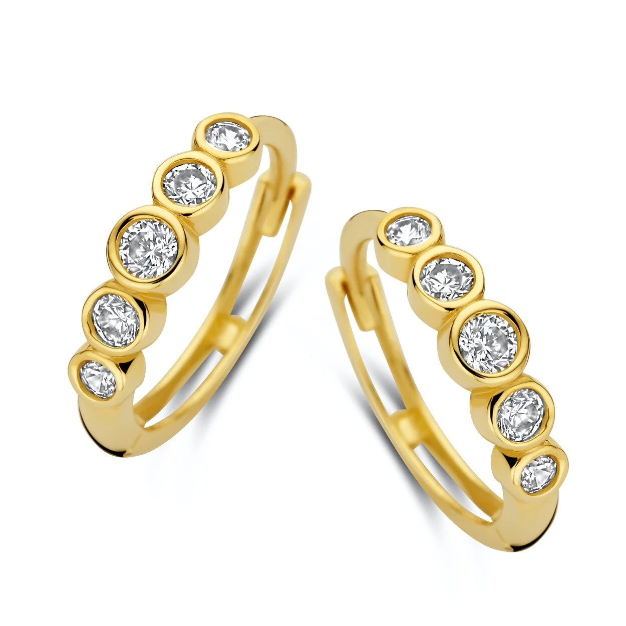 Joy&Julia klapoorringen zirkonia’s 